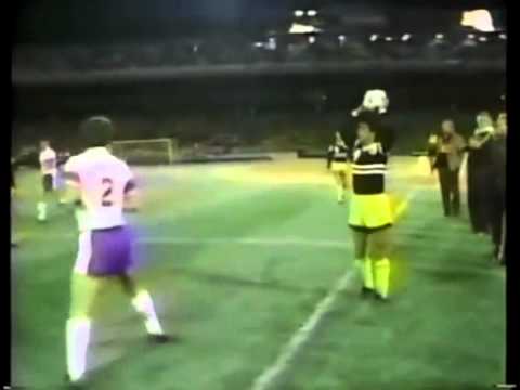 Game Action Shot - 1977 NASL New York Cosmos v St Louis Stars - Vtg Soccer  Slide