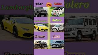 thar Vs tata nano 🤔🤔❓||Thar attitude composition|| #trendingshorts #youtubeshorts