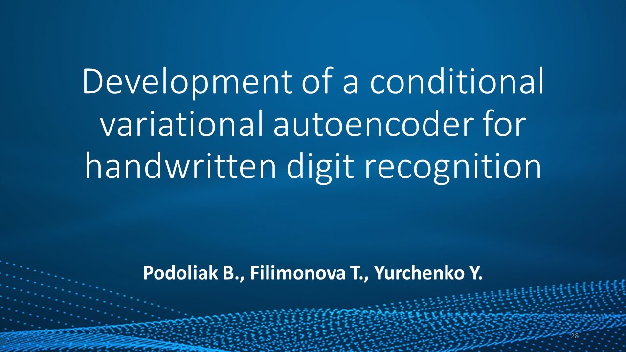 Development of a conditional variational autoencoder for handwritten ...