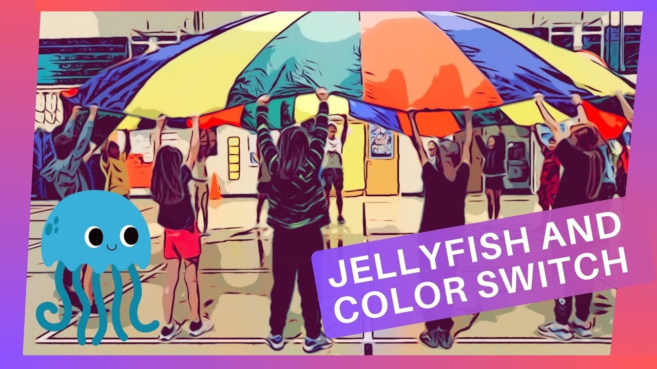 Parachute Activities For PE Class Jelly Fish And Color Switch parachute-activities-for-pe-class-jelly-fish-and-color-switch