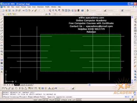 How to Use Trim and Extend Command in AutoCAD Urdu Tutorials wWw ...