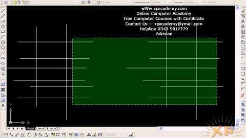 How to Use Trim and Extend Command in AutoCAD Urdu Tutorials wWw.xpacademy.com