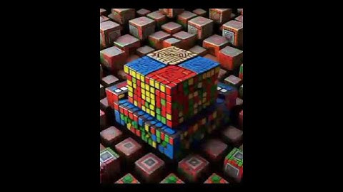 Cube in a cube 6x6 pattern  For Beginners / Cube in a cube 6x6 pattern Explained #rubikscube #shorts