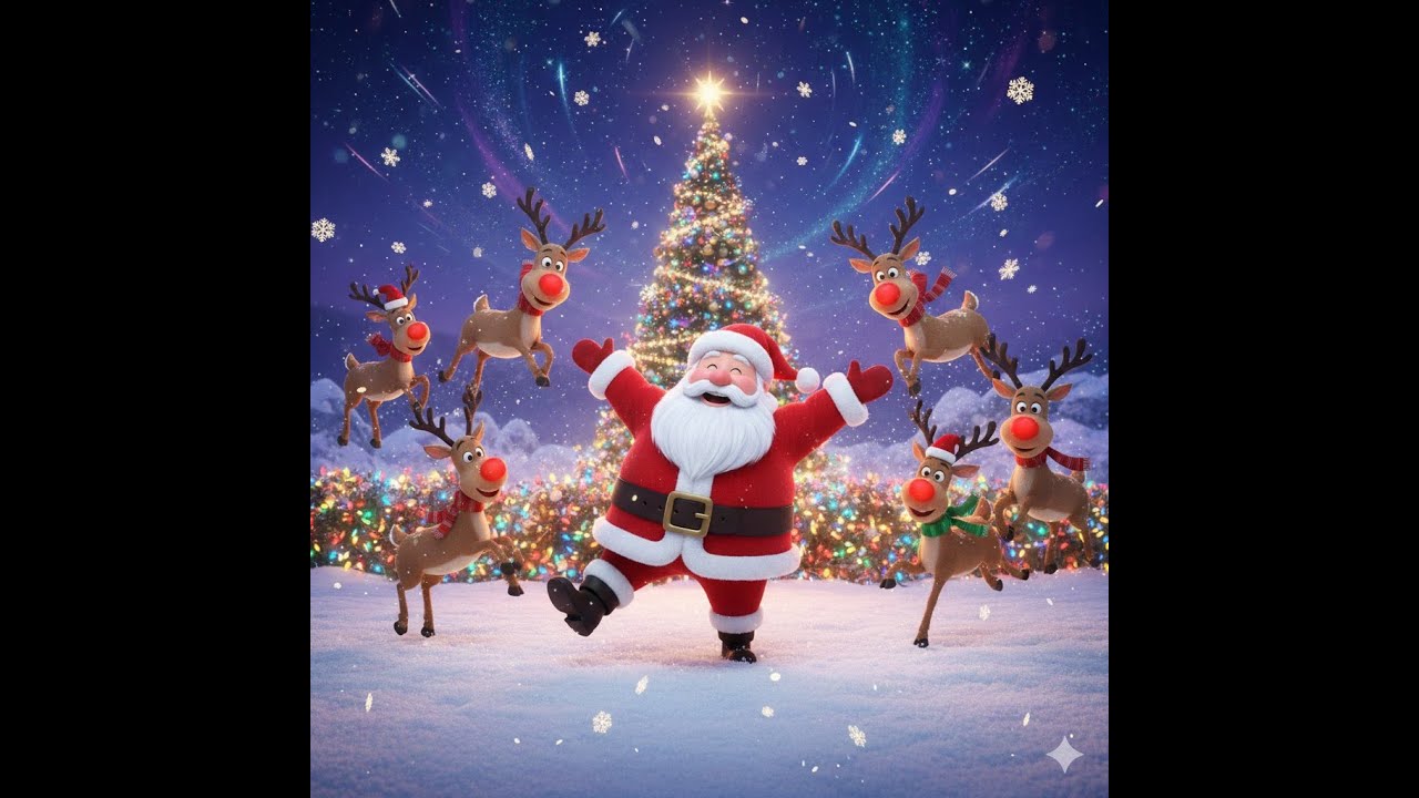 Snowy Santa Shuffle | Fun Christmas Dance Song for Kids | Santa Dance ...