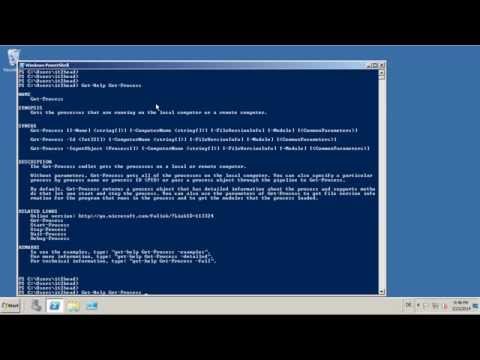 How to get help for powershell command