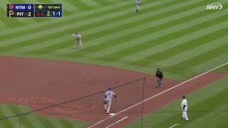 NYM@PIT: Murphy ends the 2nd with a fantastic pick
