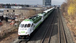 Go Train 680 Doubleheader departing Burlington go station (Nice Driver )