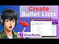 How to Create Bullet Lists in OneNote with Keyboard Shortcuts (Easy Guide)