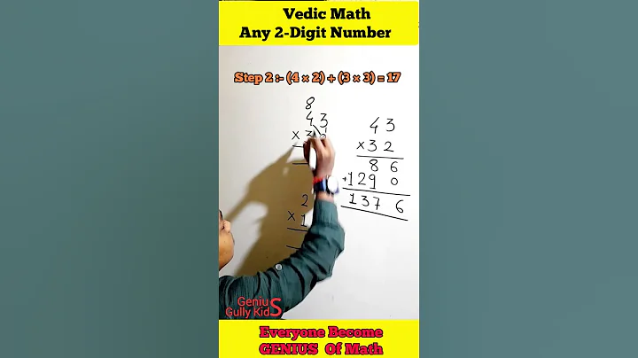 Multiplication Best Shortcut 2 Digit Number | Vedic Math Multiplication #shorts #mathstrick #viral