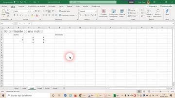 Cómo calcular el determinante de una matriz en Microsoft Excel