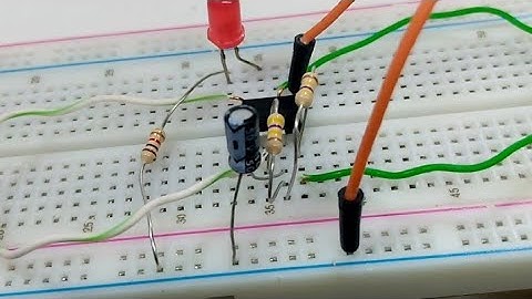How to make a blinking led with 555 ic || make a flashing led with 555 timer - astable 555 timer