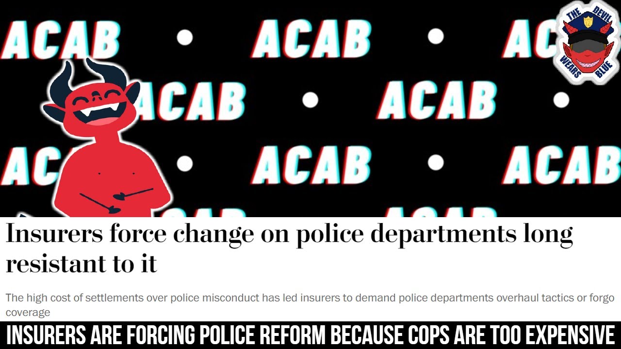 ⁣Insurers are forcing police reform. I'm not even kidding you and I can prove it. #acabdevil