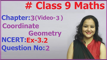 Ncert Class 9 Maths Chapter -3 Coordinate Geometry (Video-3) Ex-3.2 Q-2