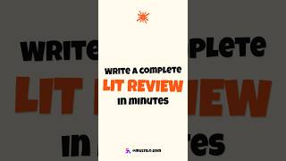 How to Write a Literature Review in Minutes (Step-by-Step Guide)