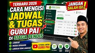 Cara Mengisi Jadwal dan Tugas Guru PAI di SIAGA Pendis Terbaru 2026 | Lengkap & Mudah Dipahami screenshot 5