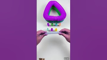 Color changing of pop tube #asmr #creative #satisfying #relaxing #diy