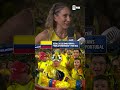 Look at what it means to @ MelissaOrtiz and Colombia as they win their group 💛