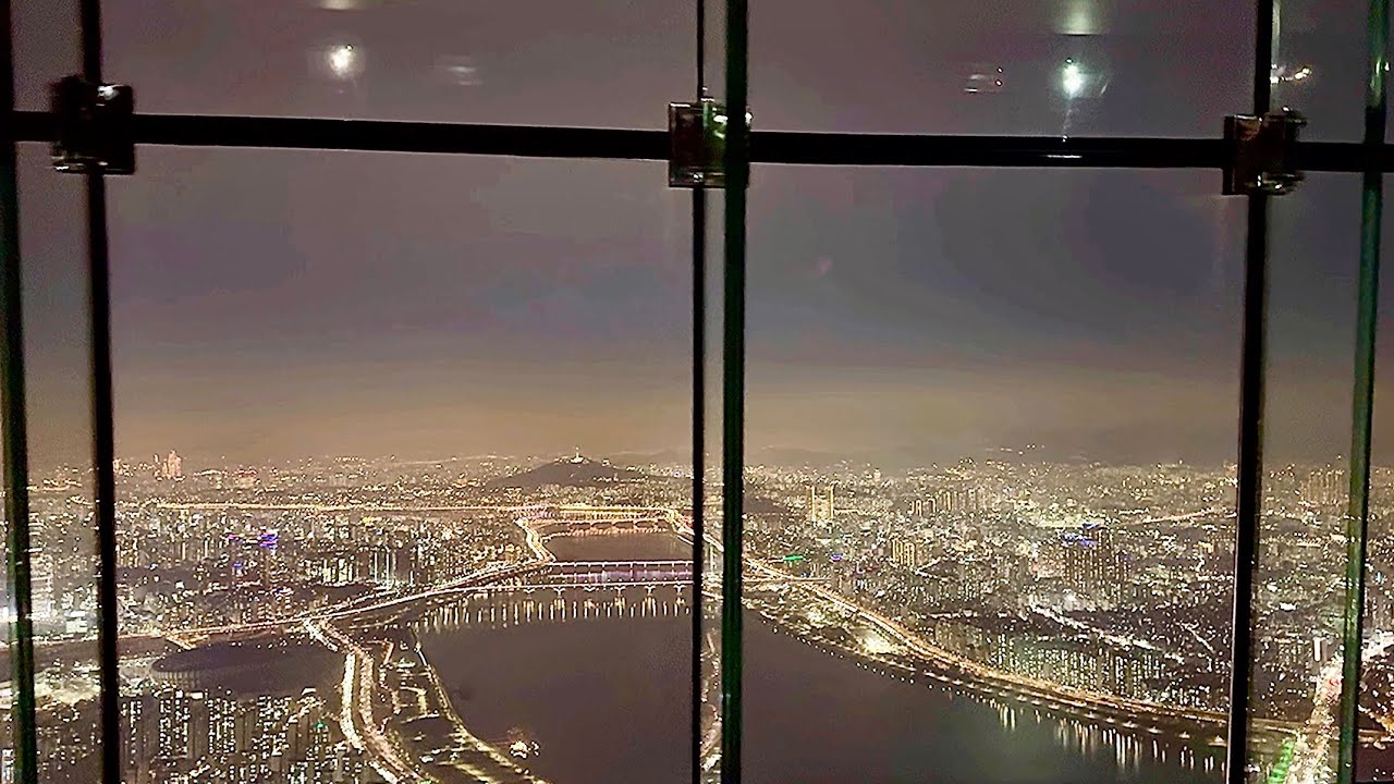 SEOUL SKY Observatory deck Review @ LOTTE WORLD TOWER Seokchon Lake Seoul South Korea 🇰🇷