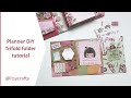 Planner DIY Trifold folder tutorial | using Note to Self kit by Planners Anonymous