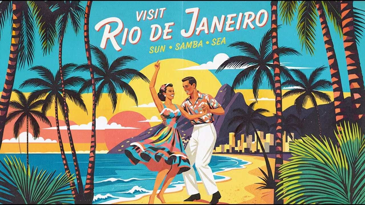 RETRO BRAZIL | Vintage Airport Lounge Playlist | Bossa Nova, Samba, Big Band Instrumental Mix