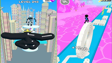 Tall Man Run vs Brick Builder  ALL LEVELS - NEW GAME MAX LEVEL Android iOS Mobile Gameplay video