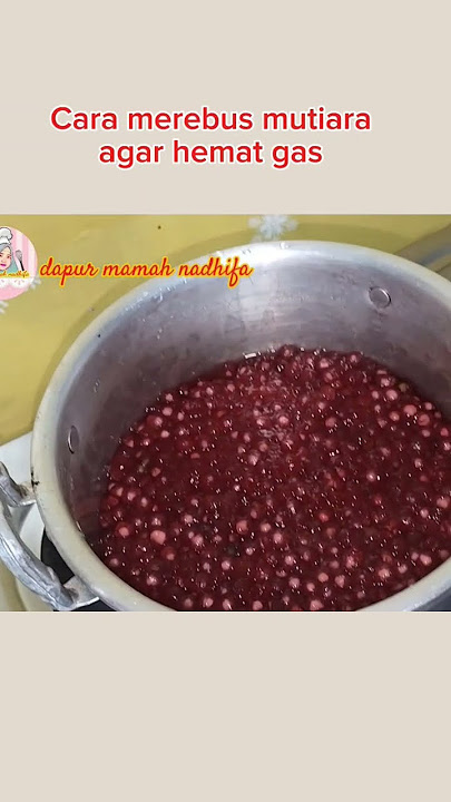 Begini cara merebus mutiara sagu agar hemat gas