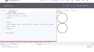 Svelte - Module script tag (context="module")