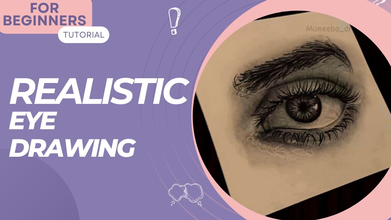 How to Draw a REALISTIC EYE Step-by-step Tutorial (Tutorial for ...