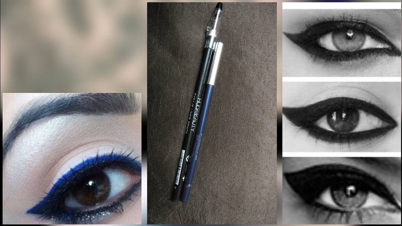 Hudabeauty black eye pencil and glam21 Blue eye pencil review ।। very