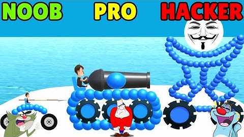 NOOB vs PRO vs HACKER Draw Joust Ep 1 Android iOS Oggy And Jack Voice