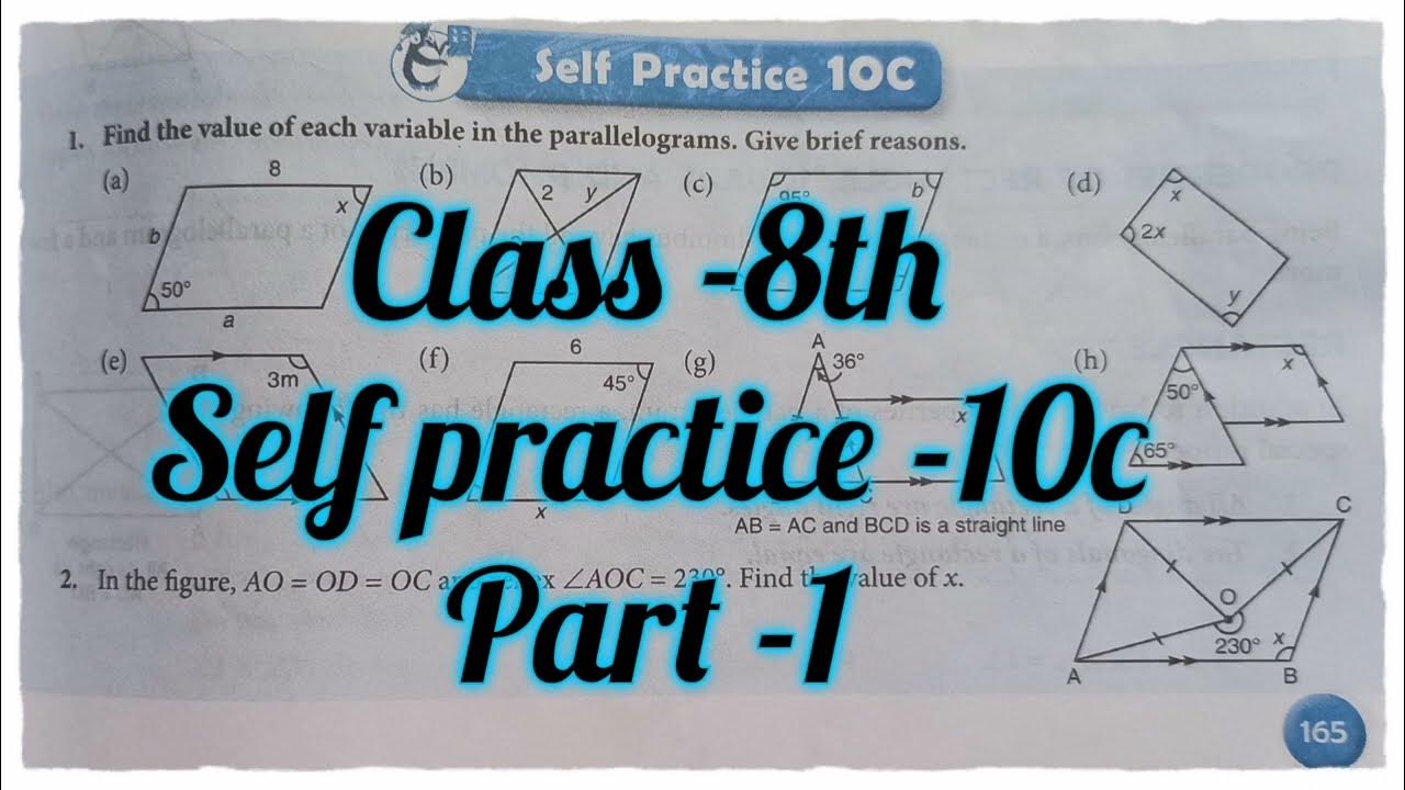 new learning composite mathematics class 8 self practice 10c schand