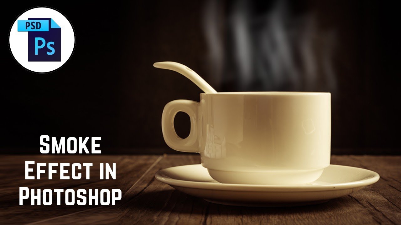 How To Add Smoke Effect On Coffee Cup In Adobe Photoshop | Smoke Effect Kaise Apply Kare Tea Cup Par