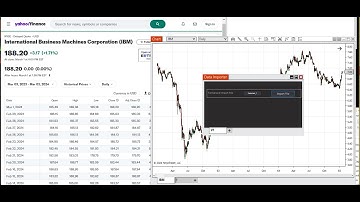 Import Stock Data Into NinjaTrader from Yahoo Finance, IBM back to 1962