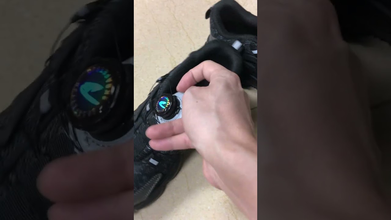 Self-tightening shoes that are easy to use.