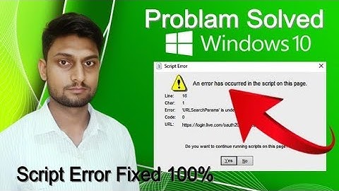 an error has occurred in the script on this page in windows 7,10,11 problem solv #computer #tranding