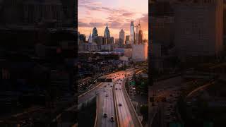 A beautiful sunset over Philadelphia #philly #photography