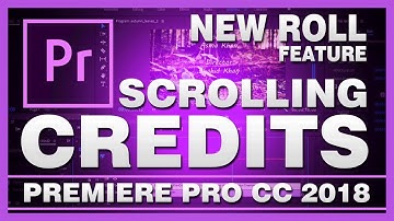 Adobe Premiere Pro CC 2018 Credits - How to Create Scrolling Credits with Adobe Premiere Pro CC