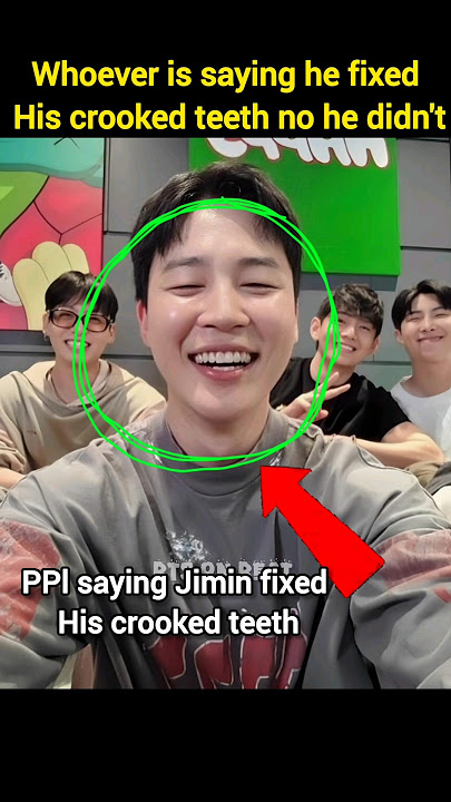 Whoever is saying JIMIN fixed His crooked teeth no he didn't ✨💓 #jimin #fypviralシ #bts