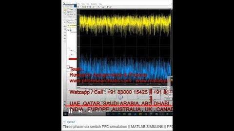 Three phase six switch PFC simulation _ MATLAB SIMULINK _ PFC | POWER FACTOR CORRECTION - 3 PHASE