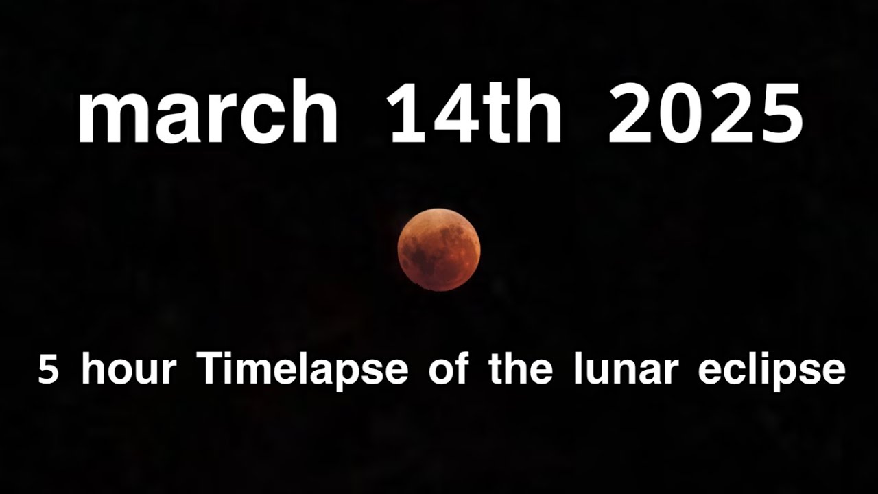 5 hour time-lapse of the lunar eclipses - YouTube