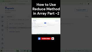 How to Use Reduce Method in Array Part 2 #coding #shortvideo #shorts #frontend #javascript #array