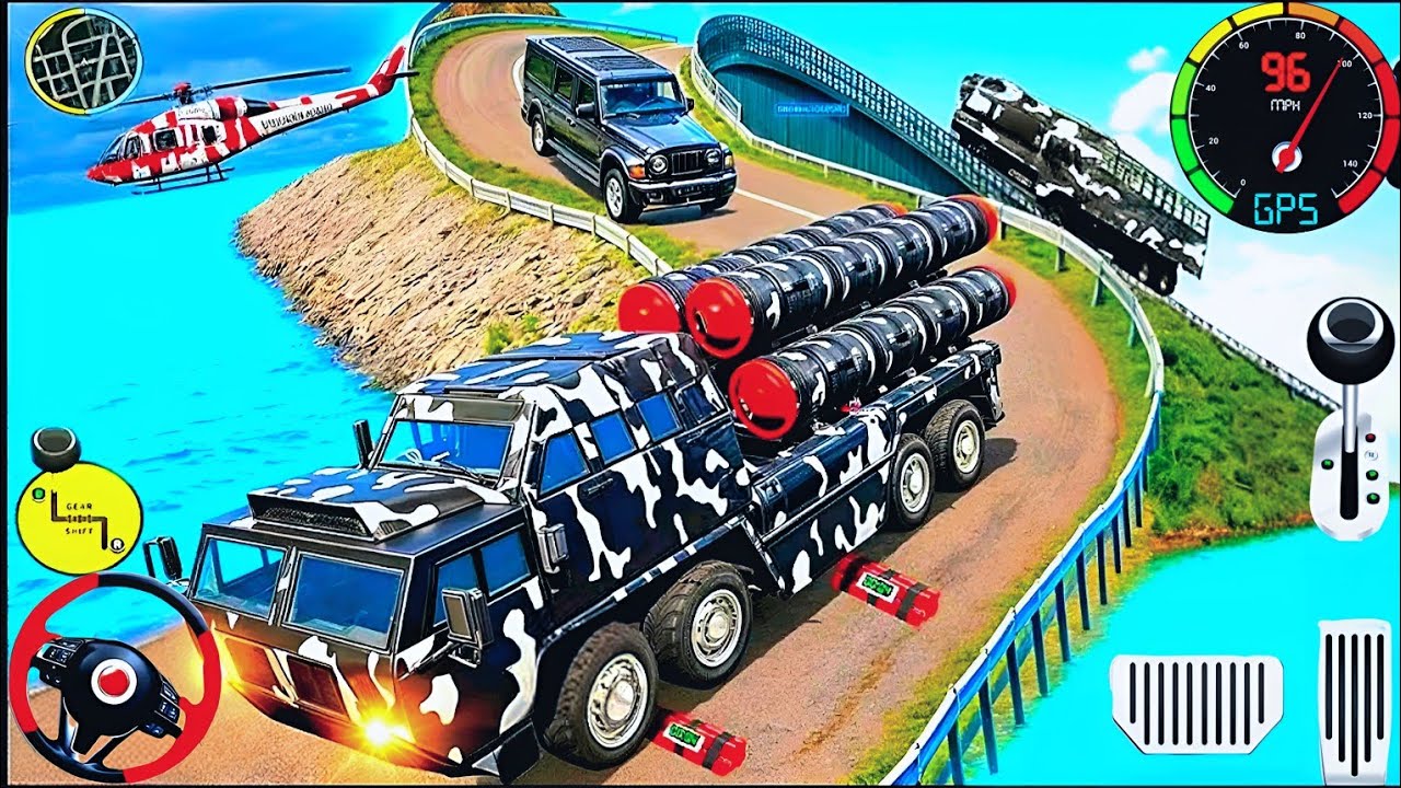 Army Truck Driving Simulator 3D - Transport Truck Drive - Android GamePlay