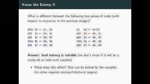 Advanced Computer Architecture S21 - Lecture 18