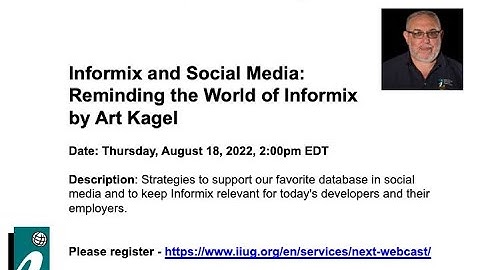 Informix TechTalk: Informix and Social Media by Art Kagel
