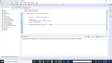 Java Tutorial 3 - Getting User Input