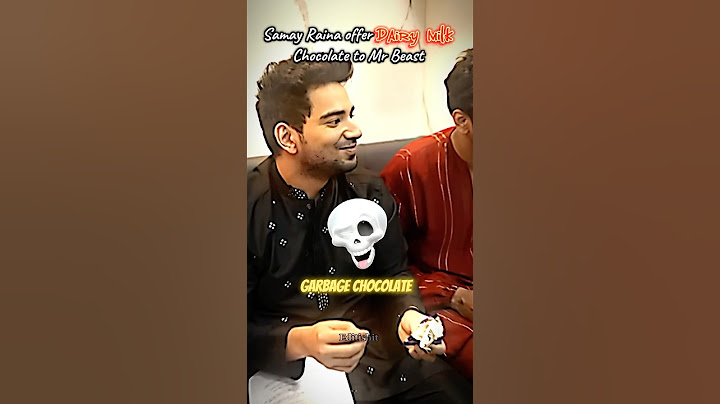 Samay Raina offer Dairy milk to Mr beast #funny #samayrainaroast #mrbeast #comedy #samayraina