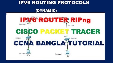 Configure IPv6 and RIPng in Packet Tracer /ipv6 router rip/ipv6 rip configuration in packet tracer