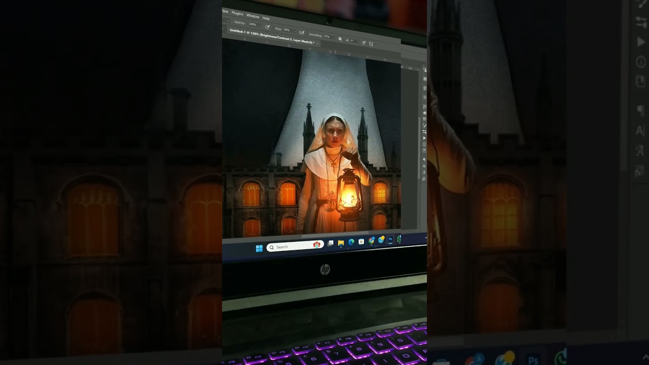 Horror Seen Poster design.. 