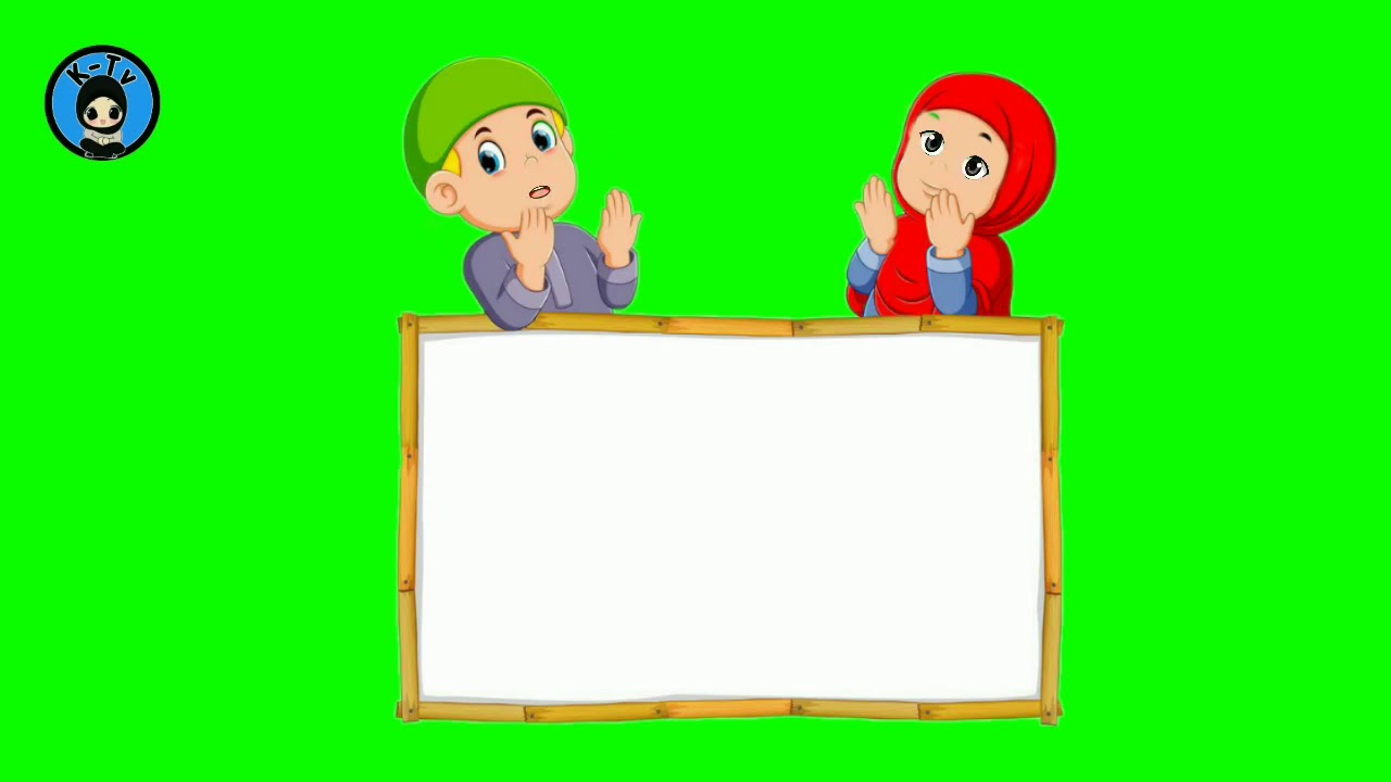 Green Screen Animasi Kartun Berdoa Youtube