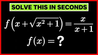 Can you solve this functional equation in seconds 🧠🔥